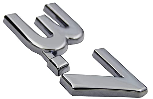 Image of 1Pc 3.7 3.7 Fender Side Emblem 3D Metal Badge Sticker Replacement for Q50 Q60 Q70 QX70 2014+ (Chrome)