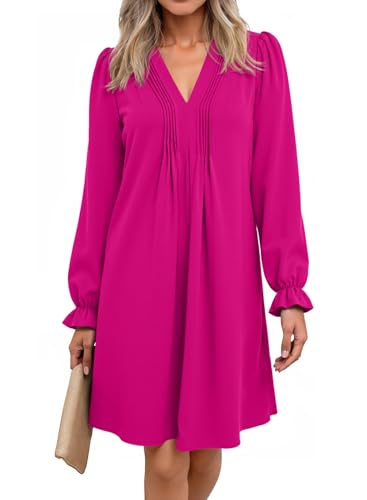 Robe tunique courte haut de gamme à volants coupe fluide et légère