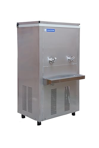 Image of Blue Star Water Cooler PC3060SS Plain & Cold Water | 30 L /Hr Cooling Capacity | 60L Storage and a Plain tap for non stop plain water (Fully Stainless Steel)