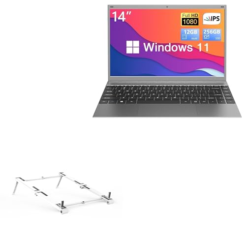 Soporte portátil ajustable 3-en-1 para laptop 14 pulg