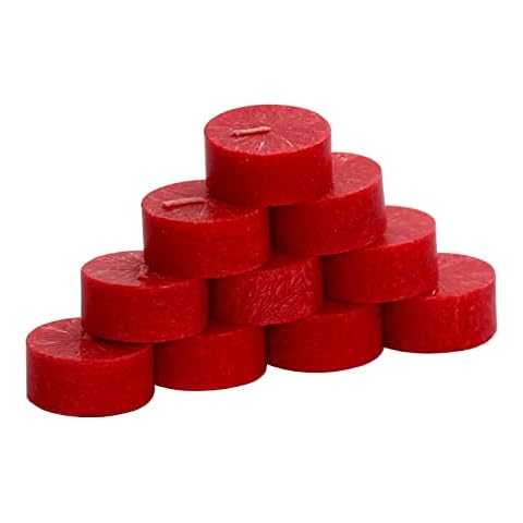 Bütic GmbH 10er Pack durchgefärbte Stearin Teelichter Ø 38mm rußarm Cover