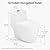SOTOMO Elongated One Piece Toilet with Soft Closing Seat, 12'' Rough-In Modern Toilet for Bathrooms, 1.28 GPF Dual Flush, MAP 1000g, 28.4 x 15.5 x 26.6 Inches Standard White Toilet bowl