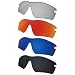 Galvanic Replacement Lenses for Oakley Radar Path | Radar Path Asian Fit(AF) Sunglasses - Black + Sapphire + Ruby + Chrome