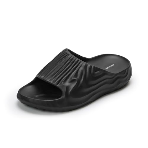 Image of Boldfit Sliders for Man, Stylish PU Strap Slippers for Men,Cushioned Eva Footbed Flip Flops & Anti-Slip Chappal, Lightweight, Durable & Supportive Slider for Everyday Wear