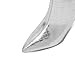 Bor Sint Women's Silver Stone pattern Boots Fashion Pointed Toe Mid Heel Short Boots Mid-Calf Shoes