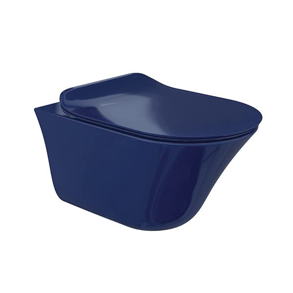 Buy Kohler Vive Wall Hung Toilet with seat cover, Indigo, Rimless, Eco