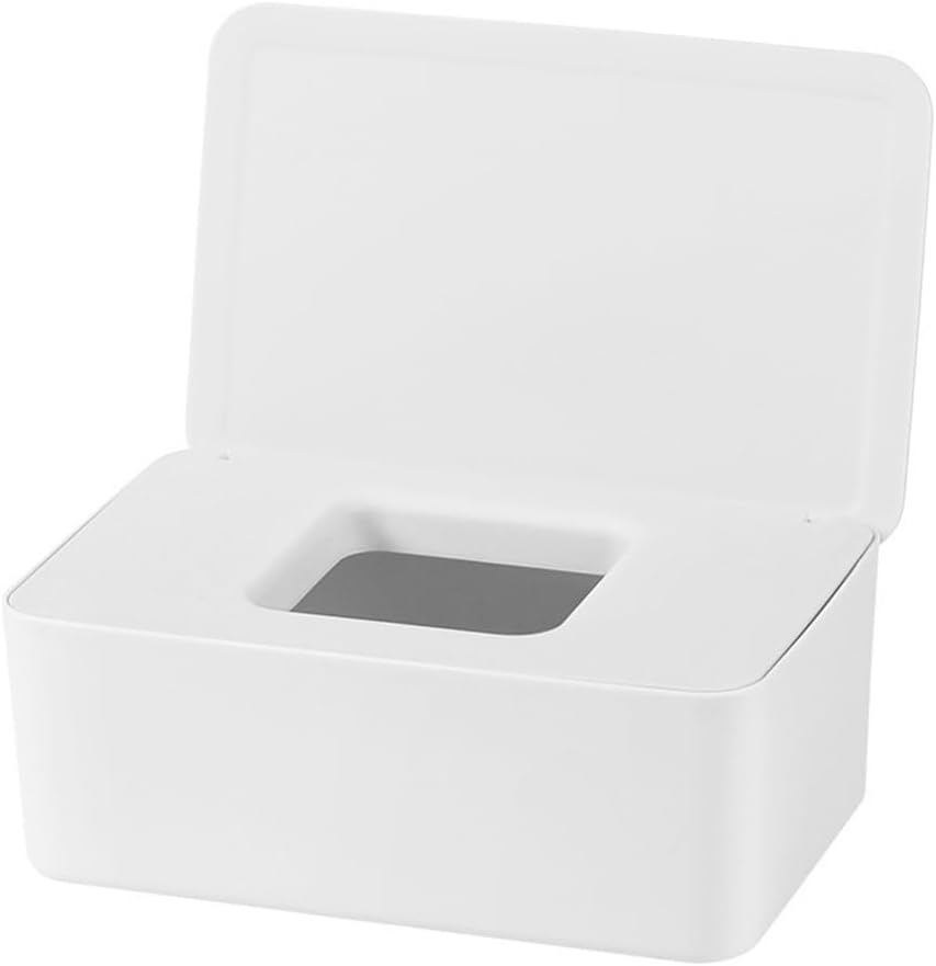 Household Tissue Box Living Room Wipes Sealed Extractor Mask Storage Desktop Paper with Lid(OneColor)
