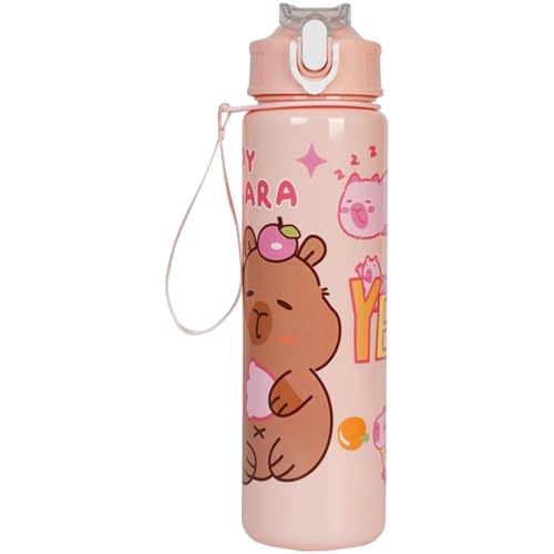 Heidouse Botella de Agua de Capybara, patrón de Animales de 750 ml Linda Botella de...