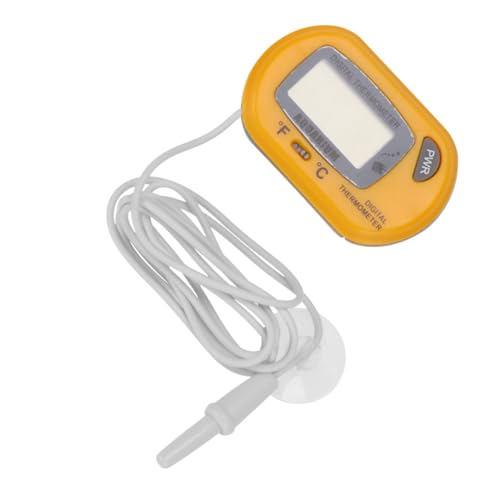 Yardenfun Termómetro Digital Mini para Pecera Alta Precisión con Pantalla LCD Sensor Profesional para y Reptiles Diseño y Portátil Color