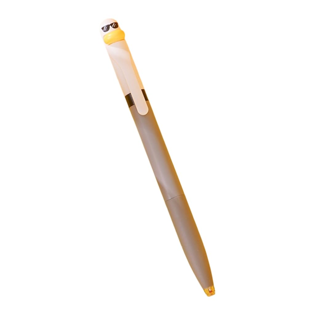 GMBYLBY Cartoon Duck Gel Pen 0.5MM Tip Twist To Open Close Quick Dry Journaling For Writing Noting