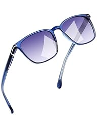 Tinted Dark Blue Frame Gradual Black Lens