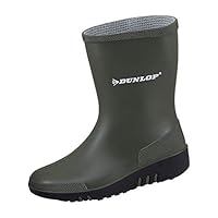 DUNLOP Girl's Rain Boot, Green, ys/m