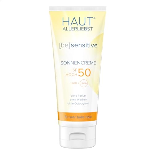 HAKA Sonnencreme LSF 50, 100 ml, zuverlässiger UVA- & UVB-Schutz ohne weißen Film, wasserfest & klebefrei, zieht schnell ein, ohne Octocrylene, mit Sheabutter, parfümfrei, vegan