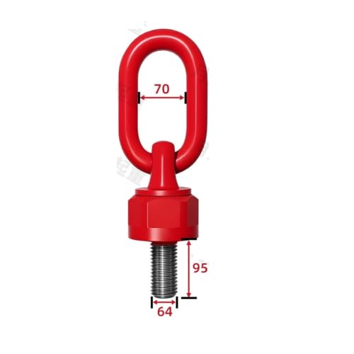 Anillo de elevación de 30T con perno M64 x 95 mm de acero de aleación 2