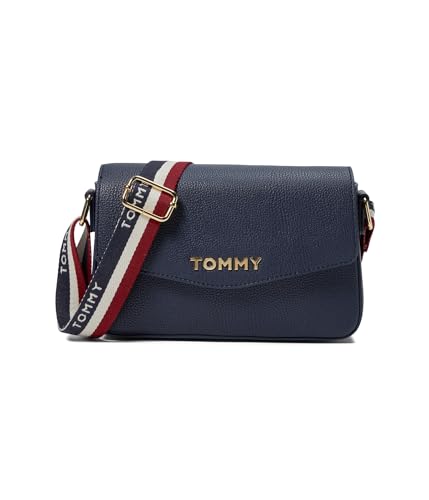 Image of Tommy Hilfiger Reese II Flap Envelope Crossbody Pebble PVC