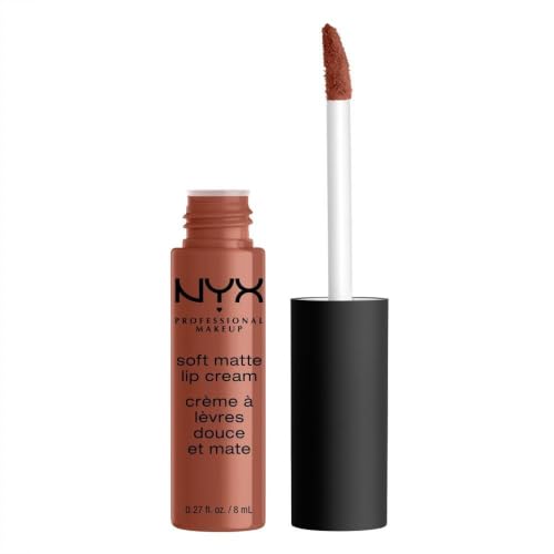 NYX Professional Makeup Soft Matte Lip Cream with Creamy Whipped Texture & Matte Finish Highly Pigmented Colour Long Lasting Vegan Formula Shade: Leon