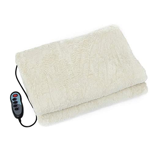 Image of Full Body Vibration Massage Mat with Heat, Foldable Massage Mattress, Soft Plush Massage Pad with Hand Controller, Multi-Zone Vibration Massage Mat for Home, Sofa, Bed and Floor