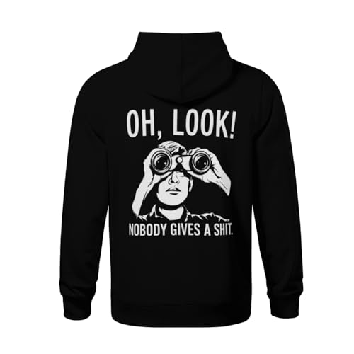 Kids Funny Oh Look Nobody Gives A Shit Sarcastic Sarcasm Boys Girls Lightweight Kangaroo Pocket Fleece Hoodies3