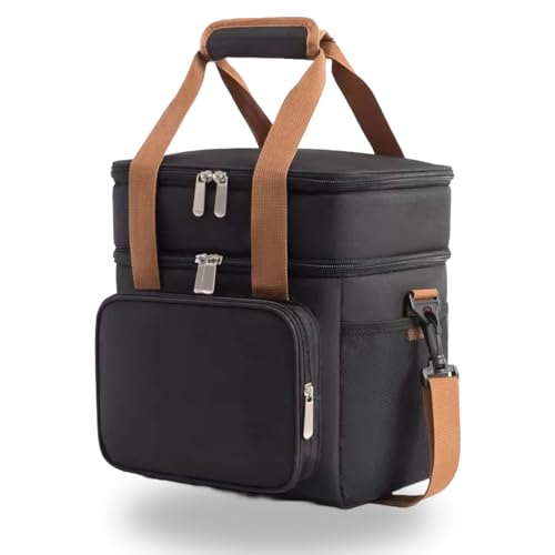 Bolsa Térmica Marmita Grande Dois compartimentos Espaçosa Alça Tr...