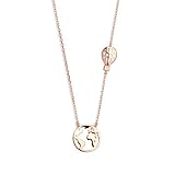 xenox 0 XENOX XS3177R Damen Collier Welt Erde Heißluftballon Silber 925 Rose 45 cm