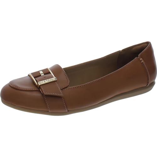 Image of Kenneth Cole Reaction Women's Slip on Flat with Buckle Detail Loafer