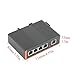1PCS 5/8 Port Industrial Ethernet Switch 100/1000Mbps DIN Rail, and Play for Automation Monitoring Systems(100M 5 Ports Switch)