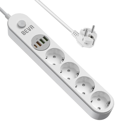 4 Prises Multiprise avec USB C...