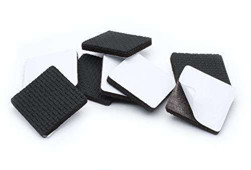 Image of Slipstick GorillaPads CB150 Non Slip Furniture Pads /Rubber Grips (Set of 8) Self Adhesive Furniture Feet Floor Protectors, 1-1 /2 inch Square, Black