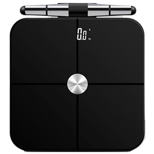 Balanza Báscula de baño alimentada por batería, balanza de peso Digital electrónica de bioimpedancia, báscula de composición de IMC de masa muscular de agua y cuerpo gordo Alta precisión