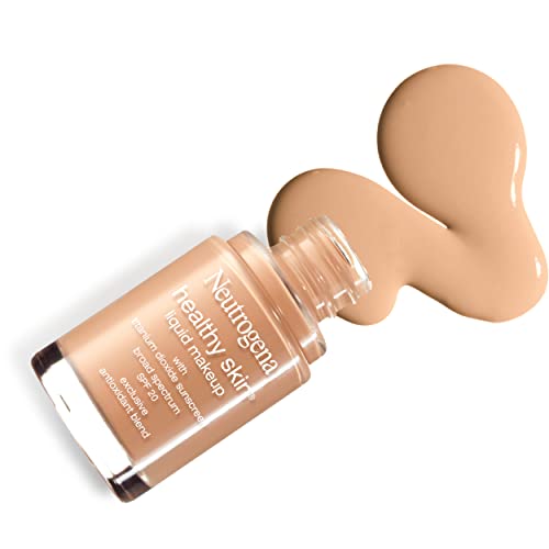 Neutrogena Healthy Skin Liquid Makeup Foundation, Broad Spectrum Spf 20 Sunscreen, Lightweight & Flawless Coverage Foundation With Antioxidant Vitamin E & Feverfew, 30 Buff, 1 Fl. Oz #TOP6