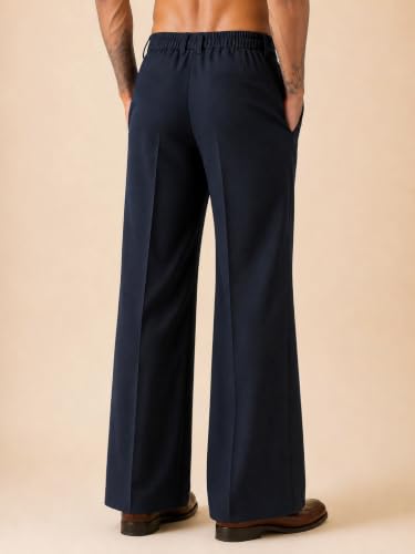 Image of Amazon Brand - INKAST Men Relaxed Fit Korean Pant | Formal Trousers | Straight Fit | Easy Wash | Office Wear