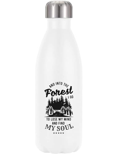 Botella térmica de 350 ml en acero inoxidable blanco ecológico 2