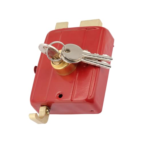 Serrure à Pêne Dormant en Métal trempé, Corps de Serrure en Laiton Robuste, Résistant à L'eau, Fabrication Exquise, sécurité Supplémentaire, Installation Facile, pour Porte en