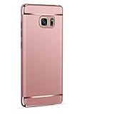Sophili Galaxy Note 5 case, [3 in 1 Series] Anti-Scratch Shockproof Electroplate Protective Hard Case Compatible for Galaxy Note 5 – Rosegolden