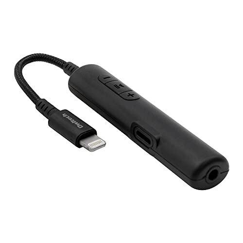 �I�E���e�b�N �I�[�f�B�I�ϊ��A�_�v�^�[ �[�d�p���C�g�j���O�|�[�g�t�� ���C�g�j���O to 3.5mm�~�j�W���b�N �n�C���]�Ή� 48kHz/24bit DAC MFi�F�� �C���z���}�C�N�Ή� 15cm �u���b�N OWL-CBLTF35LT01-RBK