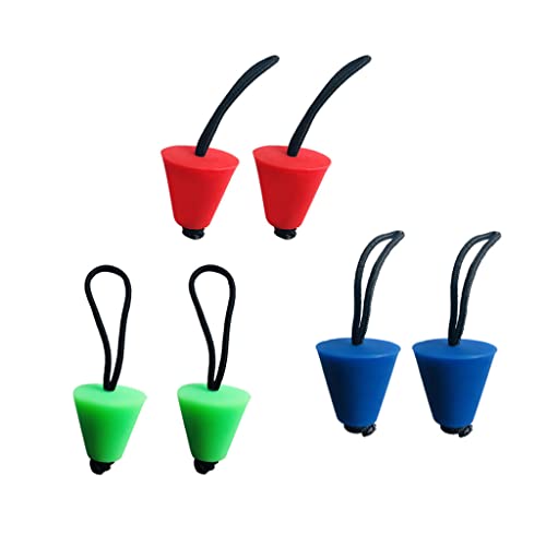 Tachiuwa 6 peças de plugues de rolagem universais de borracha para canoa de caiaque