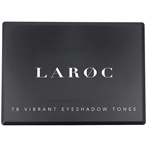 LaRoc 78 Shade Eyeshadow Palette - High Pigment Makeup Palette with Nude Eyeshadow, Powder Blush, Matte & Shimmer Shades - Gold to Black Eye Shadows, Applicators & Make Up Mirror - Image 7