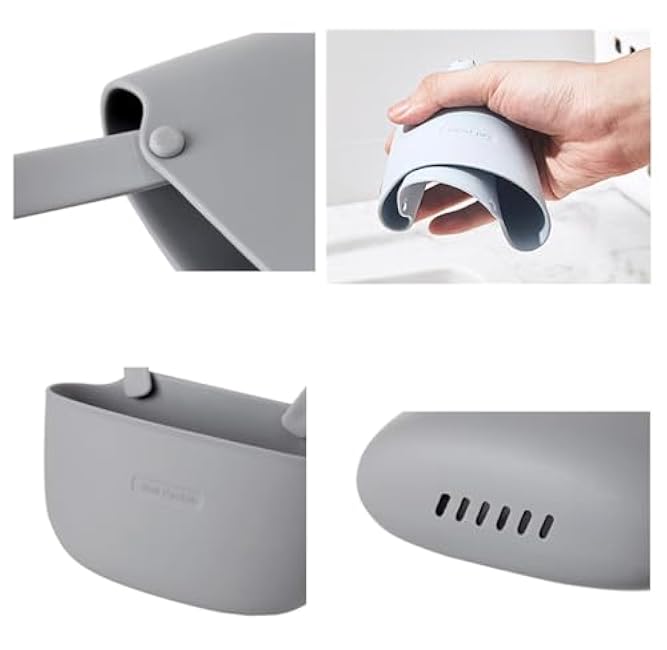 Kitchen Sink Caddy Sponge Holder Hang Basket for Scrubber Dish Brush Soap Holder Pocket Kitchen Accessories Organizer (Single Basket,2pcs)