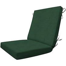 Honeycomb Outdoor Dining Chair Cushion for Patio Furniture, 20 x 41, Essentials Hampton Texture Hunter