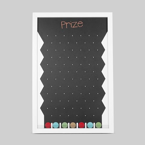 Ilyapa Prize Drop Board Large - 24x36 in. Trade Show Booth Disk Drops Games & Giveaways for Prizes, Carnival Game Portable Penny Drop Game for Outdoor or Indoor, Black