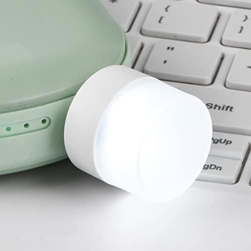4PCS Mini USB Night Light Small Plug in LED Nursery Lamp Car Ambience Light White Light