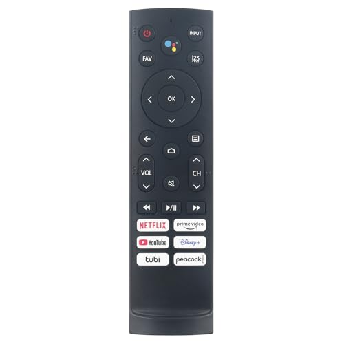 AULCMEET ERF3A90 New Replace Voice Remote fit for Hisense 4K ULED HDR Smart TV U7G U9G U8H Series 55U6K 75U6K 85U7H 55U7G 65U78G 75U78G 65U8G 65U7G 55U8G 75U9DG 55A76K 75U7G 55U8H 65U8H 75U8H