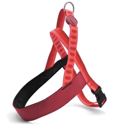 Harnais pour chien norvégien Morso rouge à lèvres recyclé rose