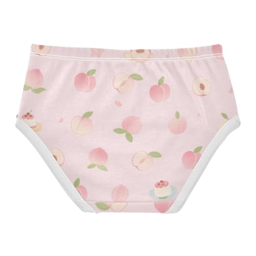 Girls' Underwear Peach Flowers Floral Toddle Brief Panties 2-8 Years 203007422