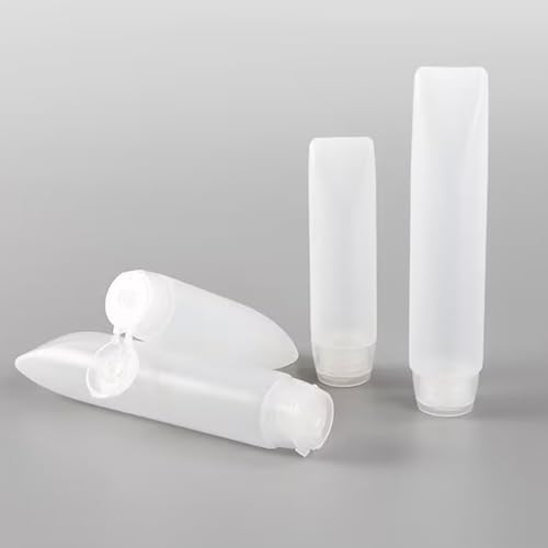 12 pieces of 30ml cosmetics hose flip plastic lotion squeeze bottle shampoo face cream travel container, reusable container, reusable cosmetics pump distributor4