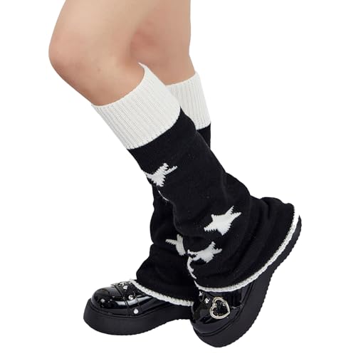 Image of Komorebi Leg Warmers Y2K Kawaii Leg Warmers for Girl Women Cute Knitted Socks Y2K Harajuku Goth Accessories