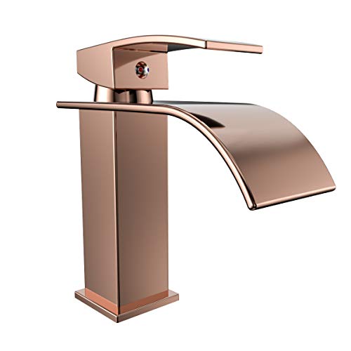 Torneira Cascata Baixa Monocomando Lavabo Banheiro Cobre