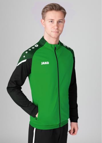 JAKO - Veste En Polyester Performante, Mixte, Vert Tendre/Noir, XL