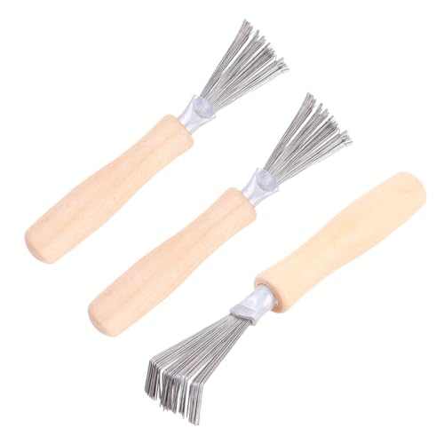 Vaguelly 3Piezas Limpiador Peine Para Limpieza De Cepillos y Peines Herramienta Para Remover y Suciedad De Accesorios