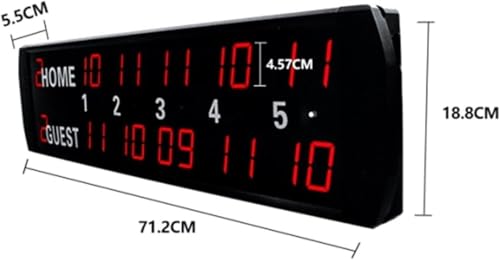 Marcador LED digital con control remoto para tenis miniatura 2